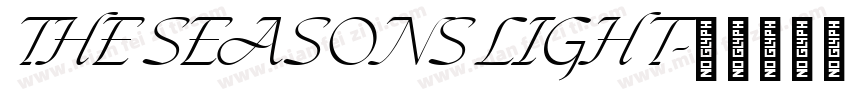 THE SEASONS LIGHT字体转换